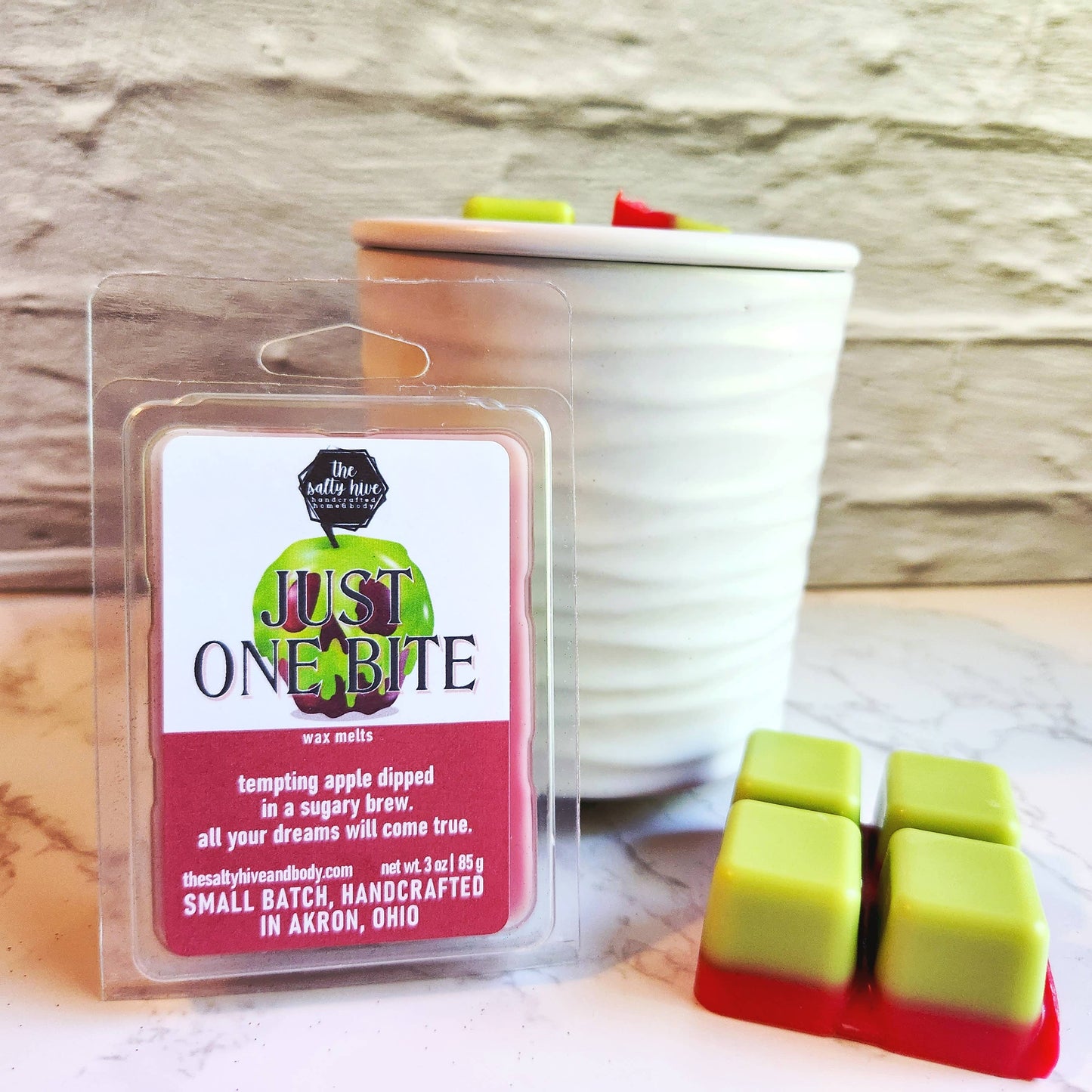 Just One Bite wax melts, poison apple