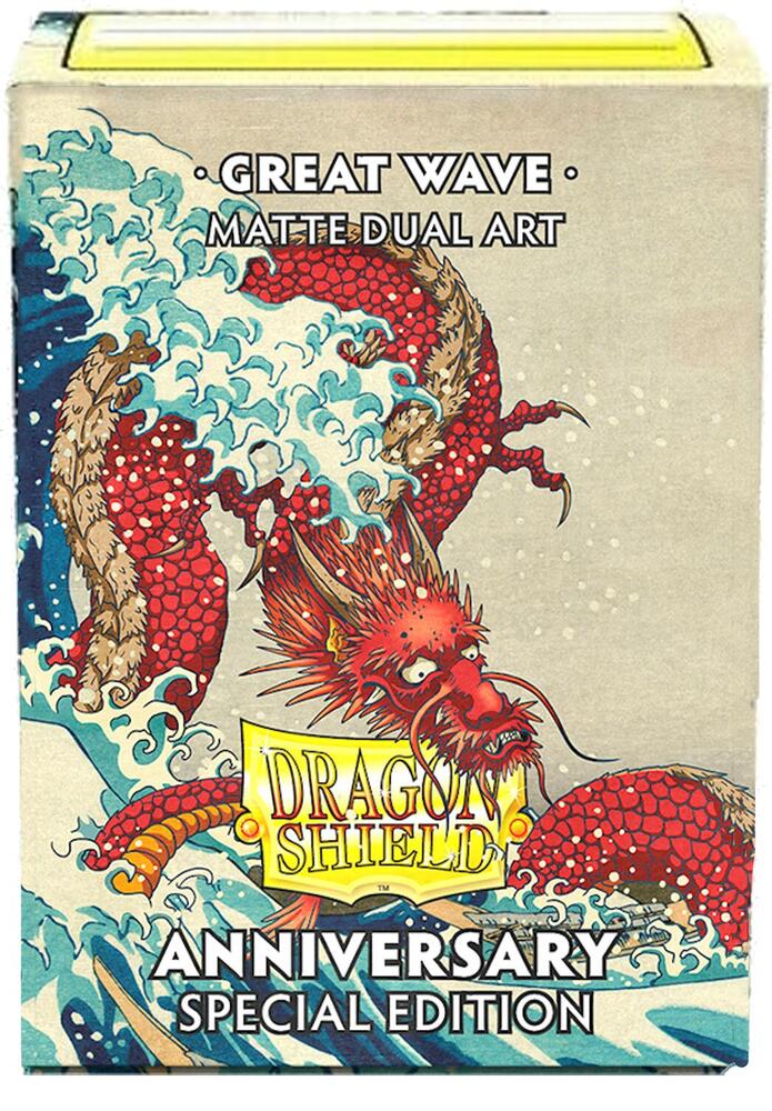 Dragon Shields: (100) Matte Dual Art - 25th Anniversary Special Edition Great Wave