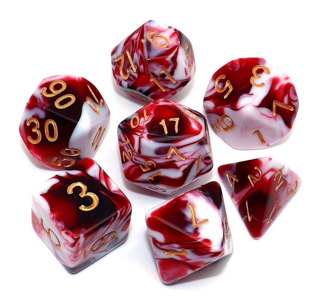 Vampire Snowcone 7 Dice Set