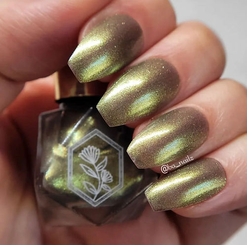 Earthbound - Luscious Magical Earthy Green Shimmer - Nail Polish