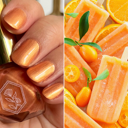 Orange Creamsicle Frosted Juicy Orange - Nail Polish
