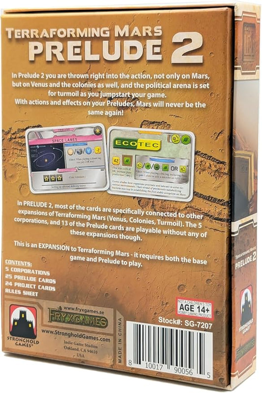 Terraforming Mars: Prelude 2 Expansion