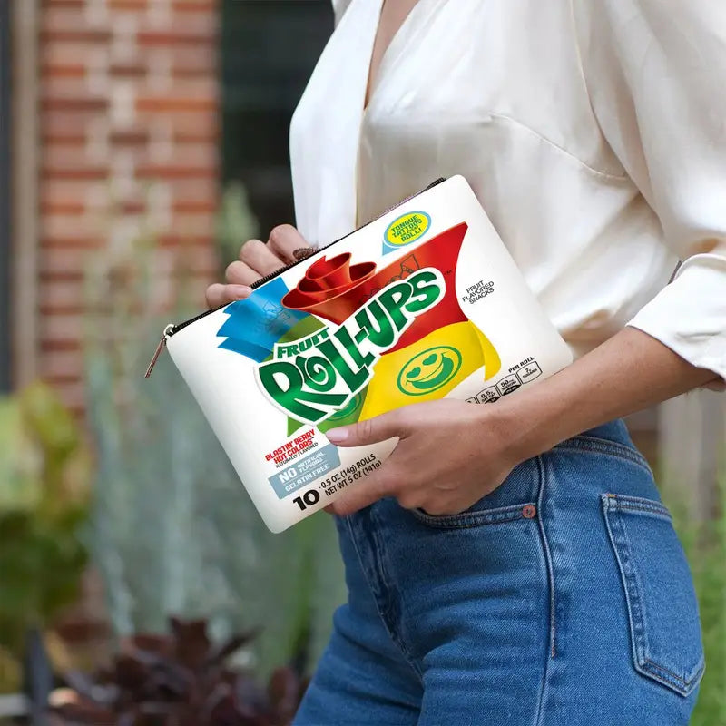 Fruit Roll-Up Makeup Clutch