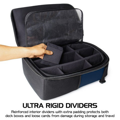 Enhance: Designer Edition Trading Card Storage Backpack Blue