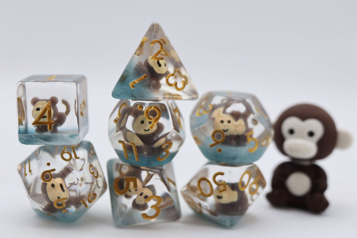 Mischievous Monkey 7 Dice Set