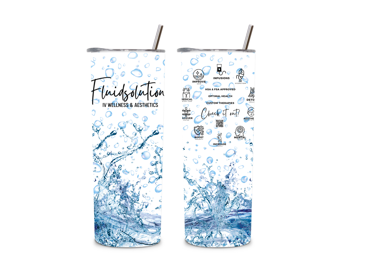 Fluidsolution 20oz Metal Tumbler
