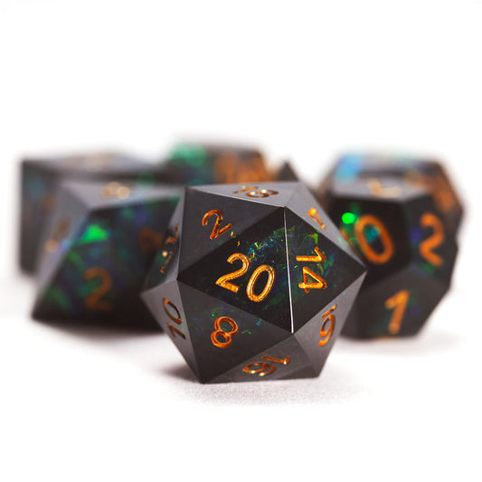 Sharp Edge Dice Set of Seven - Night Fairy