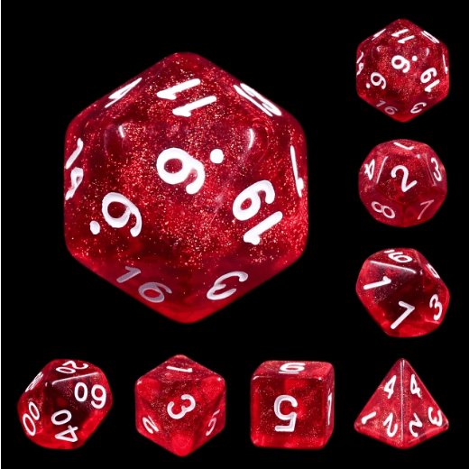 Rabbit's Eye 7 Dice Set
