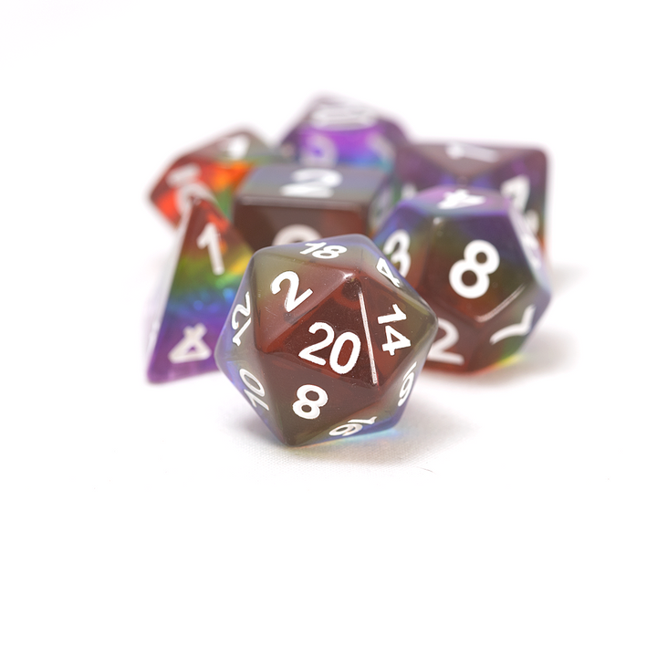 Rainbow Transparent Dice
