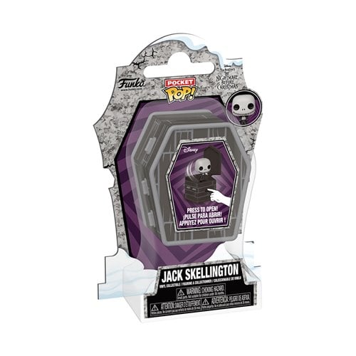 The Nightmare Before Christmas Coffin Pocket POPper Mini-Figure- JACK SKELLINGTON