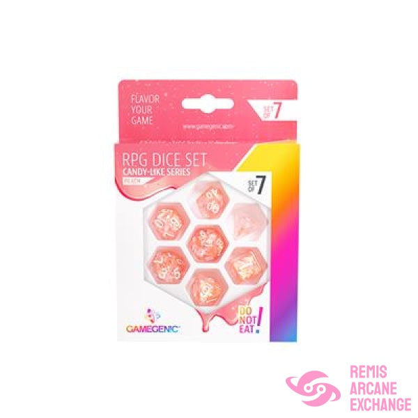 Candy-Like Series Peach Rpg Dice Set (7)