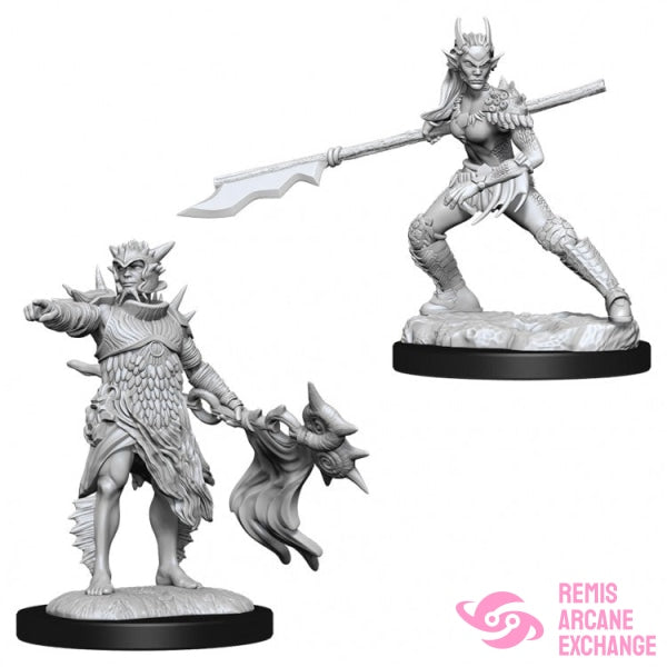 D&D Magic The Gathering: Unpainted Miniatures W13 Coralhelm Commander & Wavewatch Role Playing Games