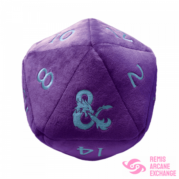 D&D Rpg: Phandelver Campaign - Jumbo D20 Plush Royal Purple And Sky Blue