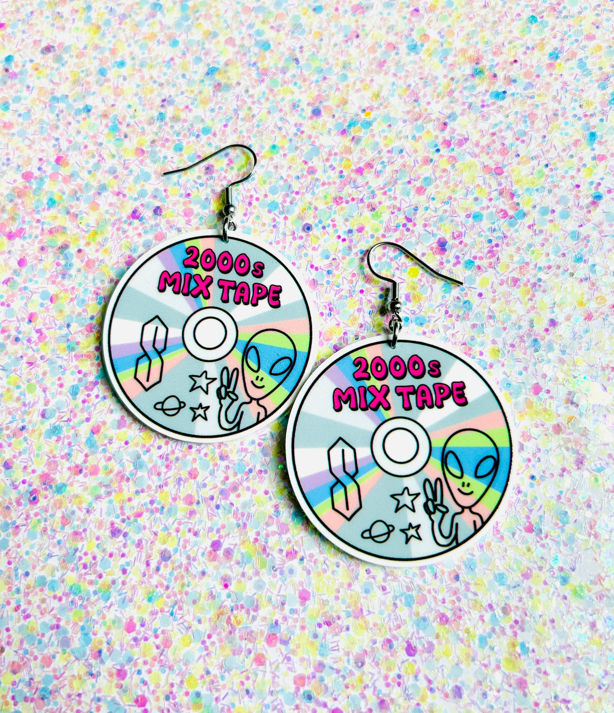 Y2K Earrings Nostalgia Earrings Funky Earrings Trendy