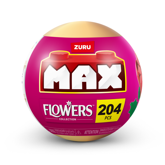 ZURU MAX PREMIUM BRICKS FLOWER CONSTRUCTION- 15 PC PDQ