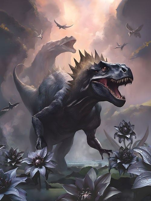 Black Lotus Dinosaur Matte Sleeves (100)