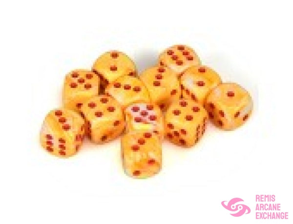 Festive: 16Mm D6 Sunburst/Red Dice Block (12 Dice) Accessories
