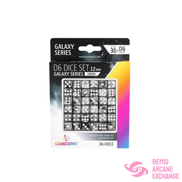 Galaxy Series Moon D6 Dice Set 12Mm (36)