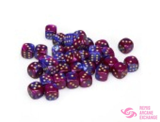 Gemini: 12Mm D6 Blue Purple/Gold Dice Block (36 Dice) Accessories