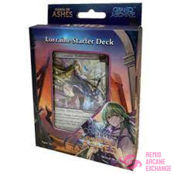 Grand Archive Dawn of Ashes TCG Starter Deck Lorraine Remis Arcane Exchange Grand Archive Dawn of Ashes TCG Starter Deck Lorraine Remis Arcane Exchange