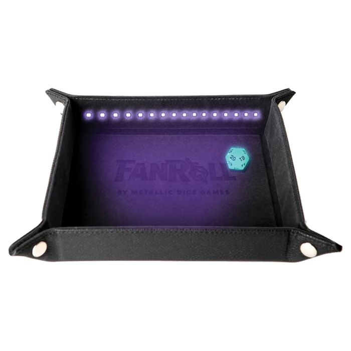 Folding Dice Tray: Blacklight & D20
