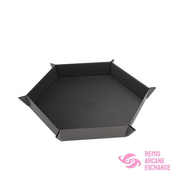 Magnetic Dice Tray Hexagonal Black/Gray
