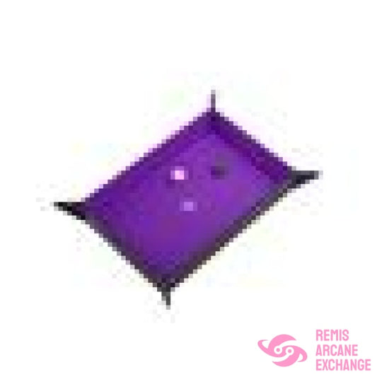 Magnetic Dice Tray Rectangular Black/Purple