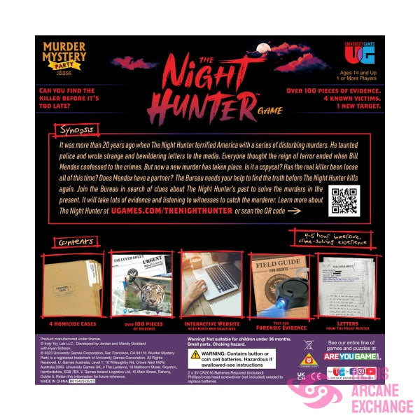 Murder Mystery Party: The Night Hunter Game