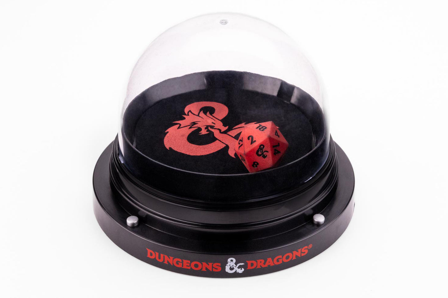 D&D Orb of Possibility dice roller with silicone D20