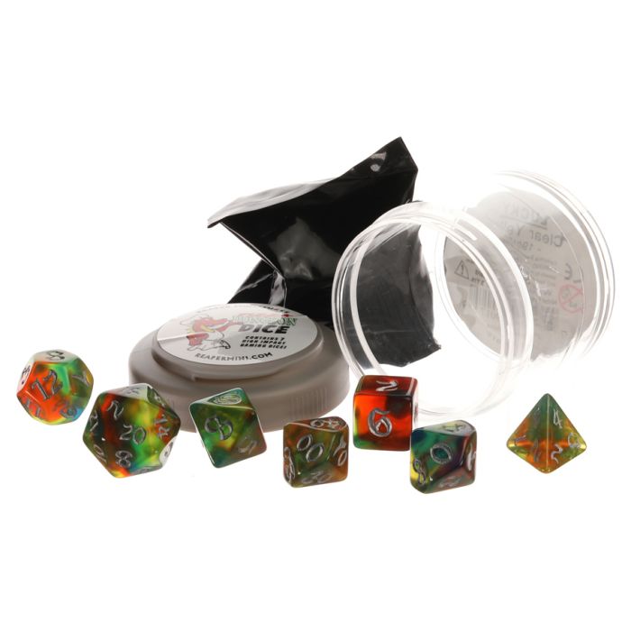 Pizza Dungeon Dice: Boss Warm Nebula with Silver