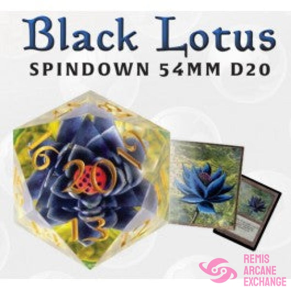 Sirius Dice - Black Lotus Spindown 54mm D20 – Games Alley