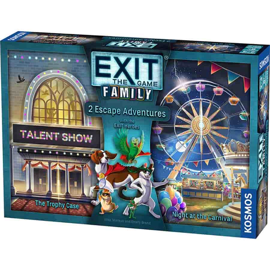 EXIT: THE GAME: FAMILY: TWO ESCAPE ADVENTURES: THE TROPHY CASE AND NIGHT AT THE CARNIVAL