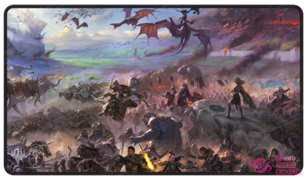 The Lord Of The Rings: Tales Middle-Earth Borderless Scene Black Stitched Playmat
