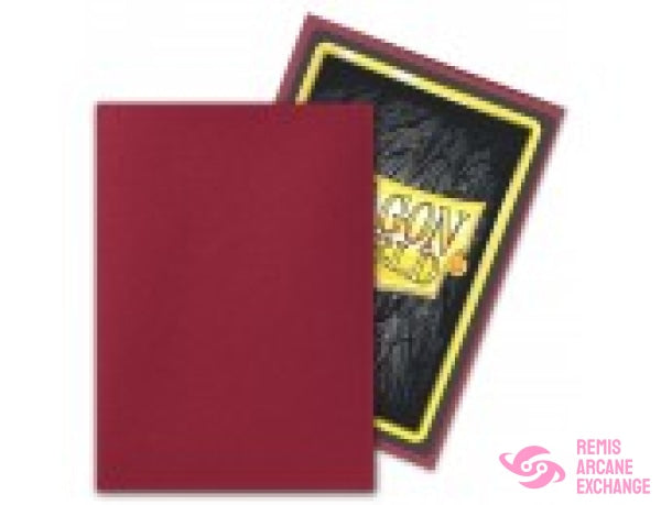Blood Red Matte Sleeves (100)