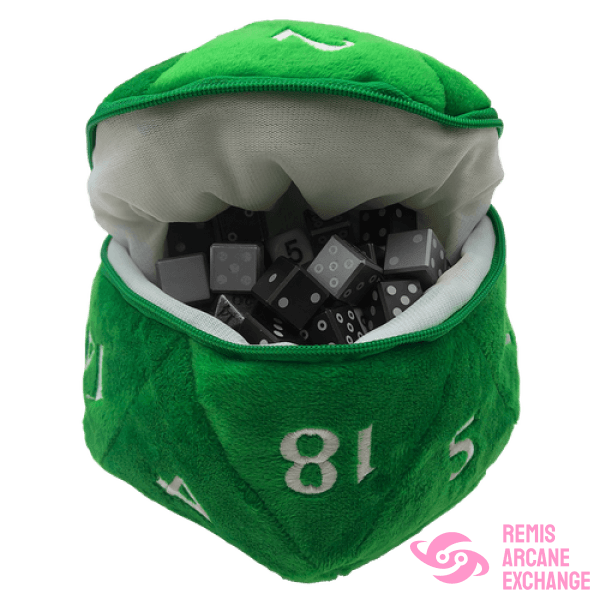 D&D: Green D20 Dice Bag Accessories