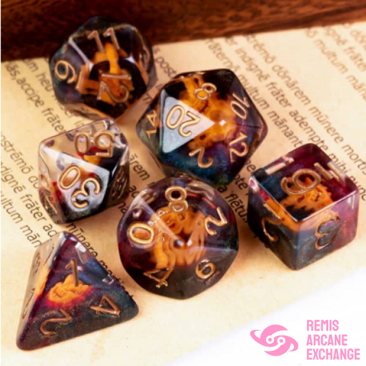 Dragon Mask 7 Dice Set