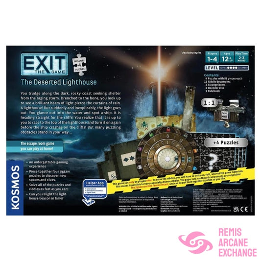 Exit: The Deserted Lighthouse (W/Puzzle) Board Games