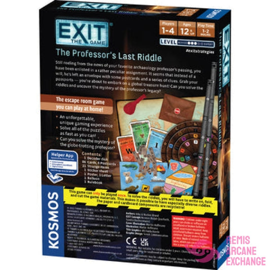 Exit: The Professors Last Riddle