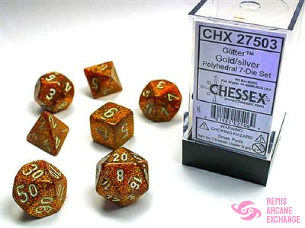 Glitter: Poly Gold/Silver Die Set (7) Accessories