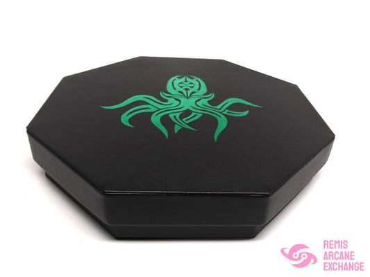 Green Cthulhu Dice Tray With Staging Area And Lid Accessories
