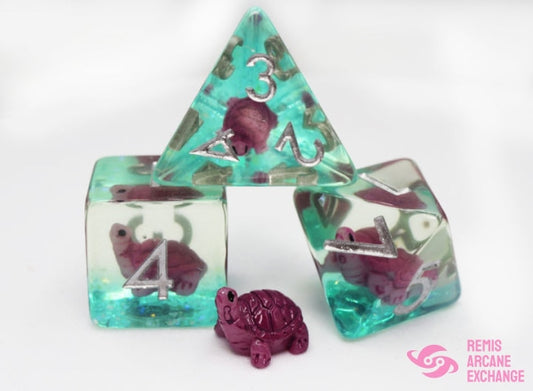 Gummy Turtle 7 Dice Set