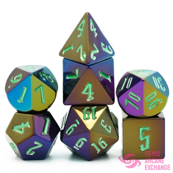 Jumbo Metallic 7 Dice Set