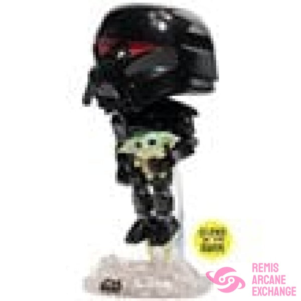 Mandalorian Dark Trooper Grogu Gitd Pop! Vinyl