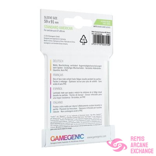 Matte Sleeves - Standard American Board Game