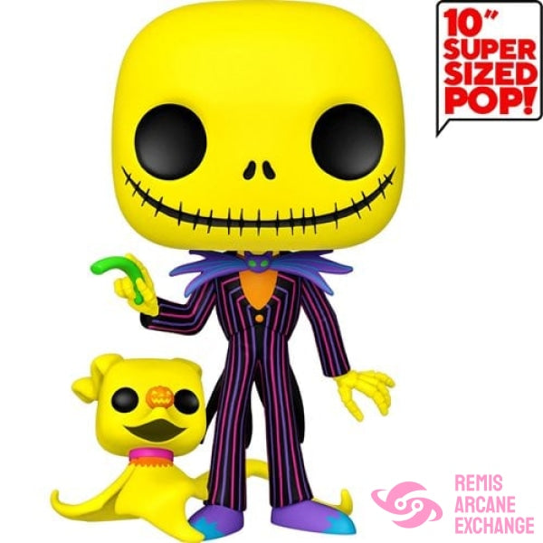 Nbx Jack With Zero Blacklight 10-Inch Jumbo Pop! Vinyl Figure