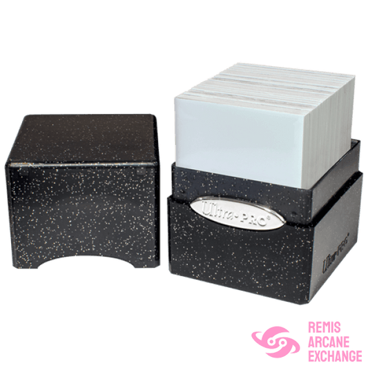 Satin Cube: Glitter Black