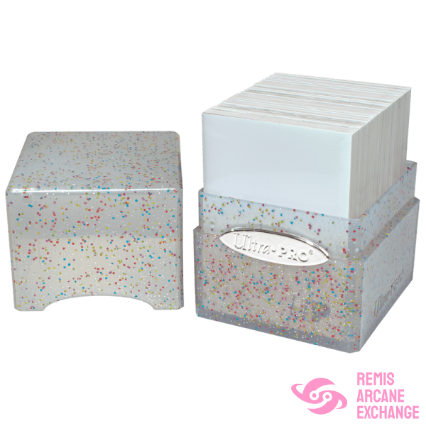 Satin Cube: Glitter Clear