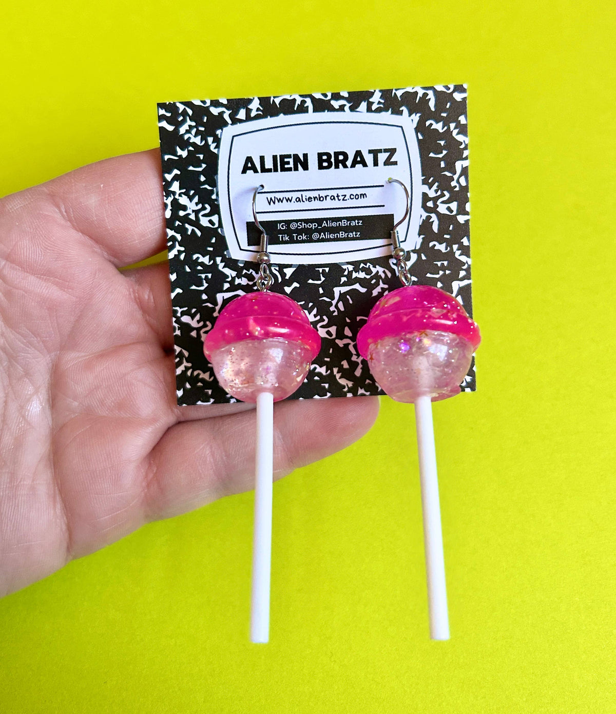 Lollipop Earring Food Earrings Funky Earrings Kitschy