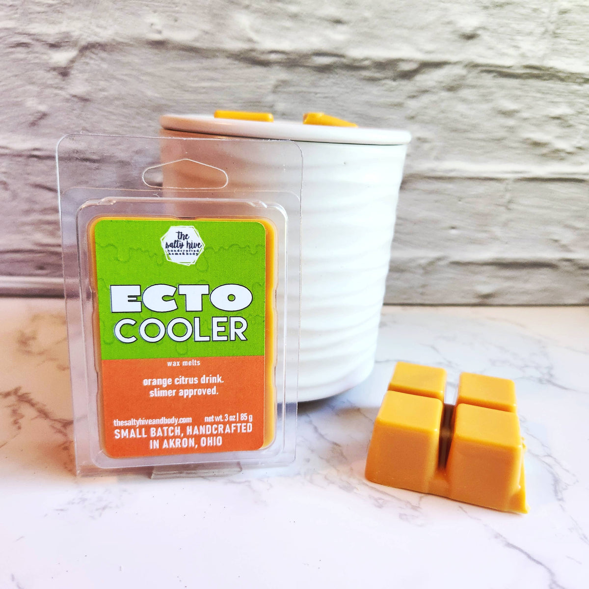 Ecto Cooler wax melts, ghostbusters, orange
