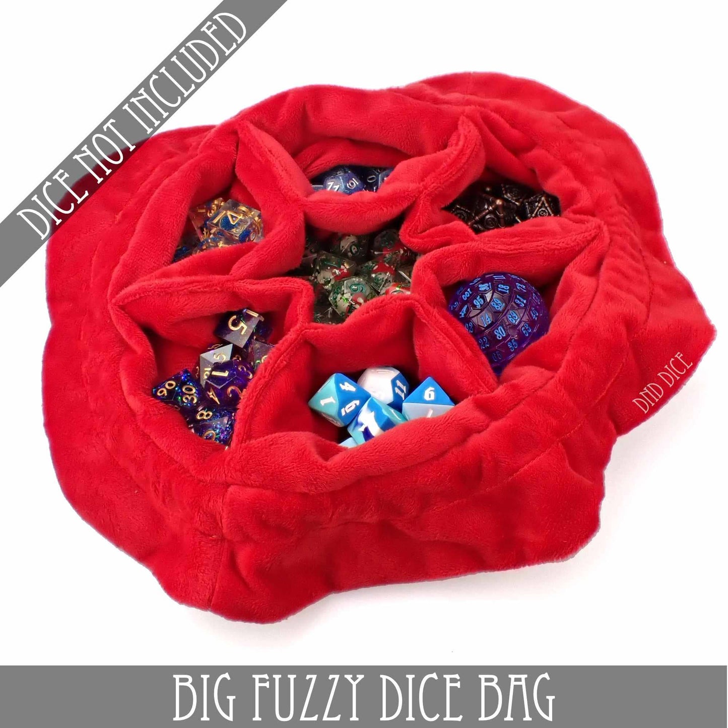 Big Fuzzy Dice Bag - 6 Colors: Purple